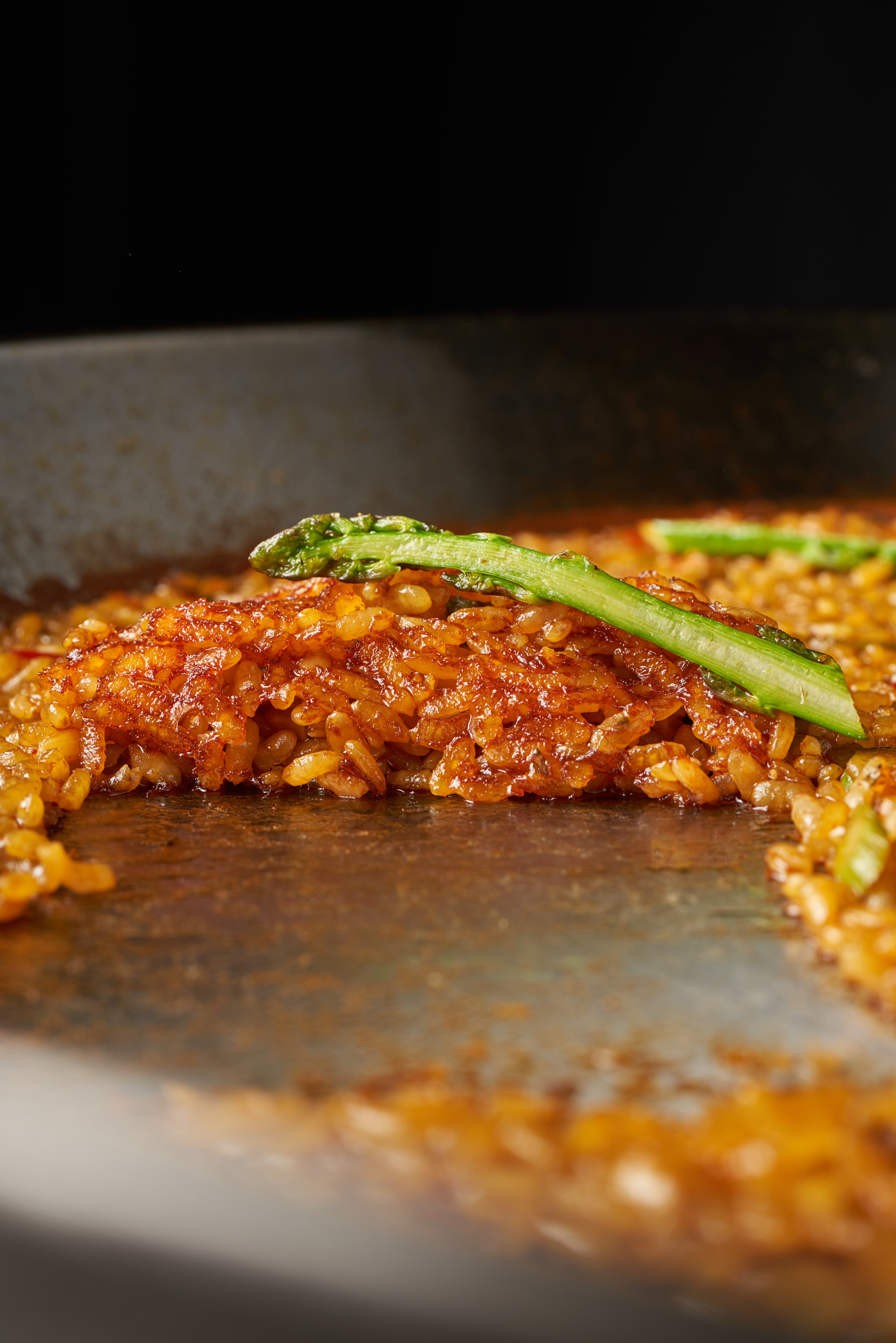 Arroz seco en paella hecho con Arroz Maestro Cook Obsession Edition